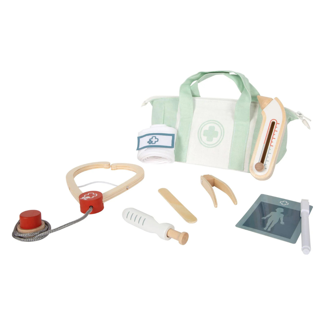 Small Foot Wooden Doctor's Bag - Role Play Set from 3 Years Old