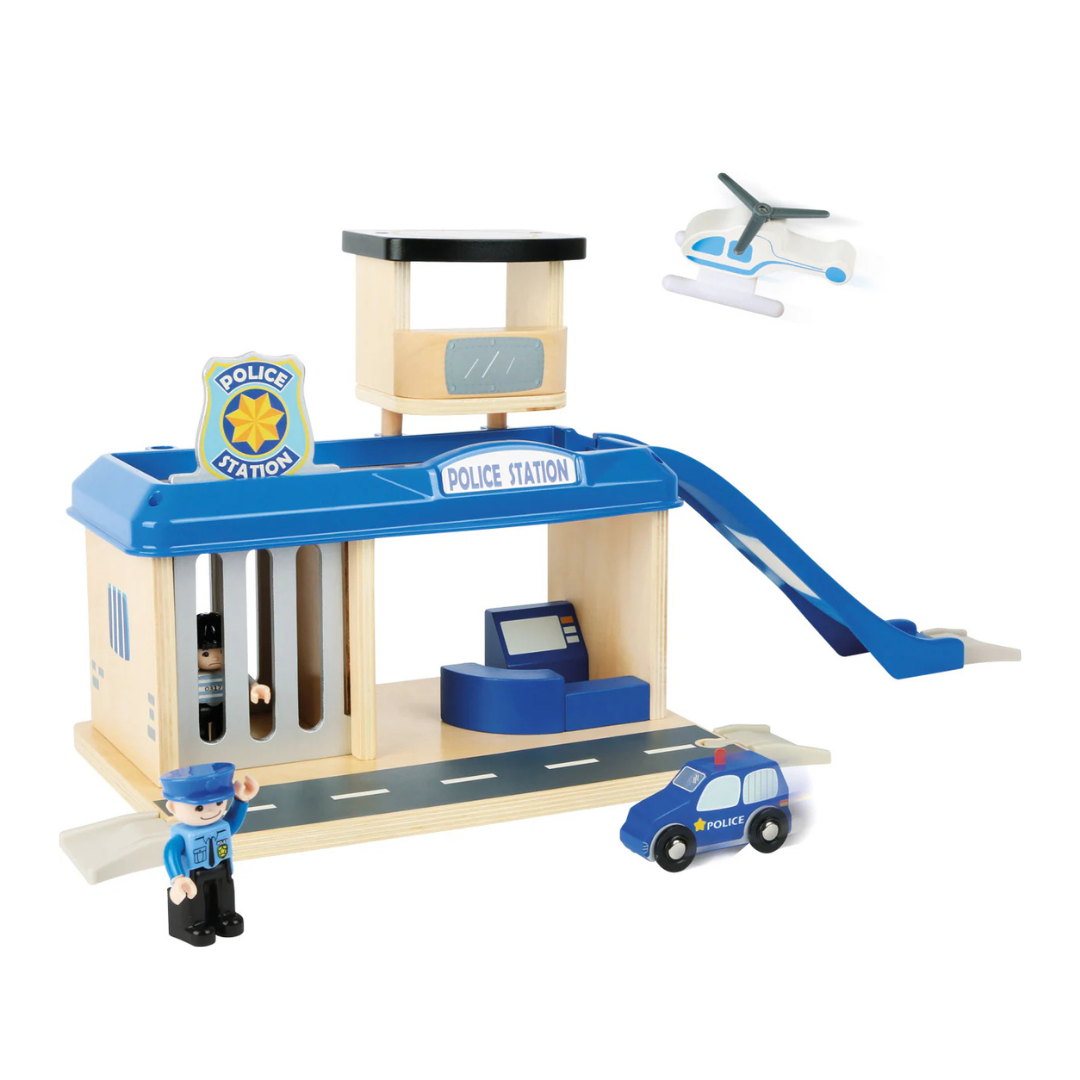 Large Police Station with Accessories by Small Foot (Wooden)