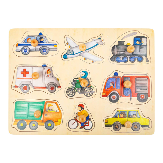 Holzpuzzle "Fahrzeuge der Stadt" von Small Foot