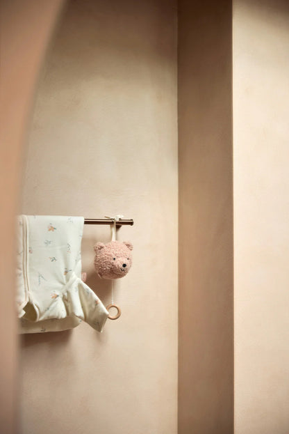 Kuschelige Teddybär-Spieluhr von Jollein, Farbe "Wild Rose"