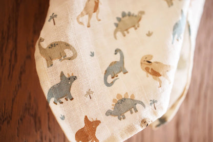 Set of 3 "Roarsome" Muslin Cloths with Dino Print by Jollein, 70x70cm