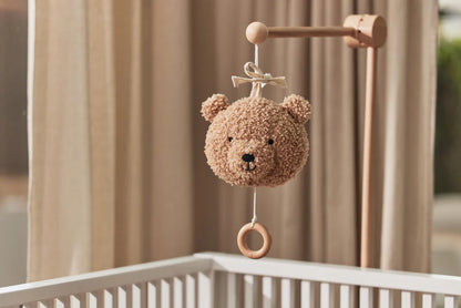 Beige teddybeer-muziekdoos van Jollein, kleur "Biscuit"