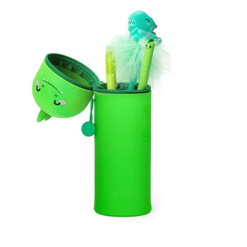 2-in-1 Feddermäppchen "Kawaii" mit Dinosaurier-Motiv von Legami