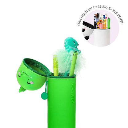 2-in-1 Feddermäppchen "Kawaii" mit Dinosaurier-Motiv von Legami
