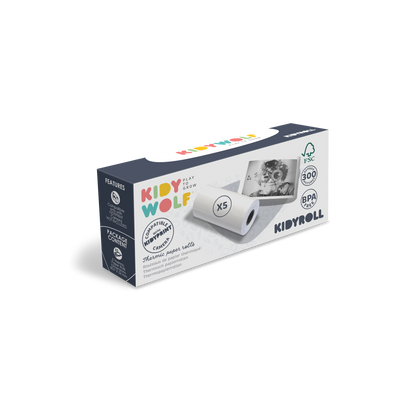 Kidywolf Thermopapier Nachfüllrollen für Kidyprint