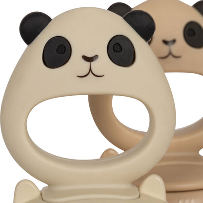 Panda-Fruchtsauger aus Silikon von Konges Slojd, einzeln oder im 2er-Set