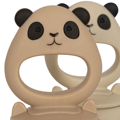 Panda-Fruchtsauger aus Silikon von Konges Slojd, einzeln oder im 2er-Set