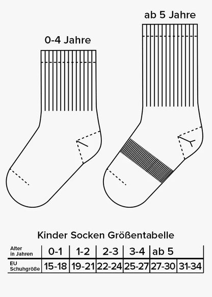 Weihnachtssocken mit "Ho Ho Ho" Aufschrift für Babys und Kinder bis Größe 34