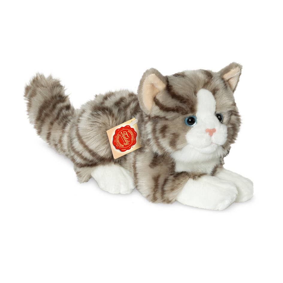 Das Katzen Kuscheltier von Teddy Hermann ist eine kuschelige Begleiterin für Kinder ab 0 Jahren.