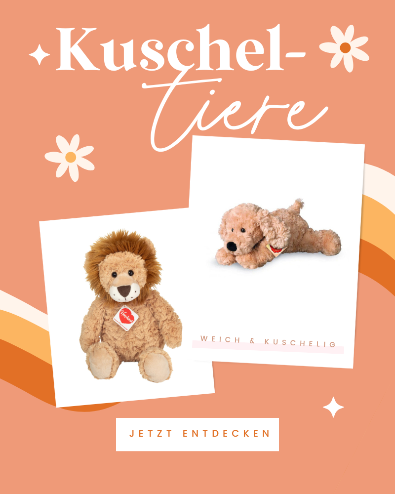 Unsere neuen Kuscheltiere von Teddy Hermann sind super weich und kuschelig und ein toller Begleiter für Kinder ab 0 Jahren.