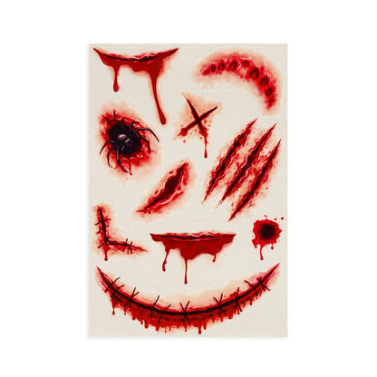 Narben Tattoos von Legami, perfekt für Halloween