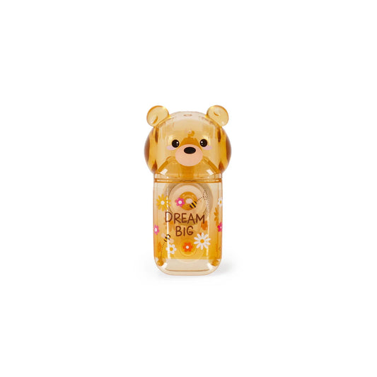 Legami Korrekturroller Bear Sweet Bear freistehend – transparentes Gehäuse in Bärenform mit Bernsteingelb und Dream-Big-Schriftzug