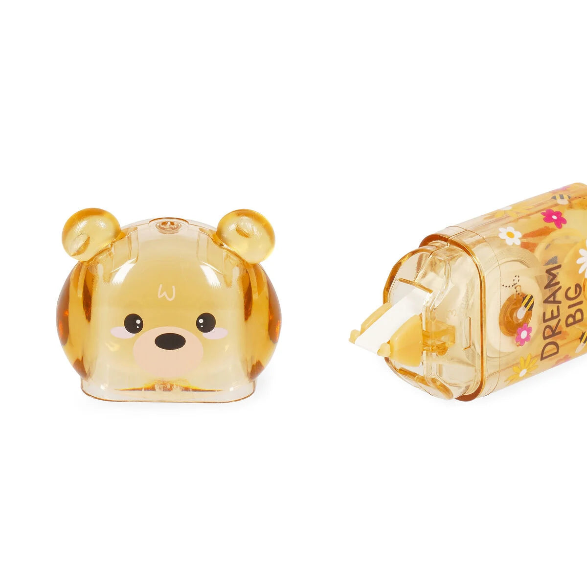 Legami Korrekturroller Bear Sweet Bear geöffnet – Bären-Kappe abgenommen neben Roller mit sichtbarer Korrekturband-Spitze