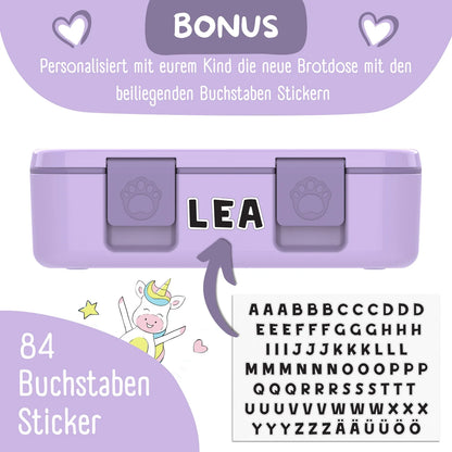 Die Bearfoot Brotdose mit Alpaka/Lama Motiv ist perfekt für Kindergarten und Schule geeignet. Auslaufsicher, mit getrennten Fächern und leicht.
