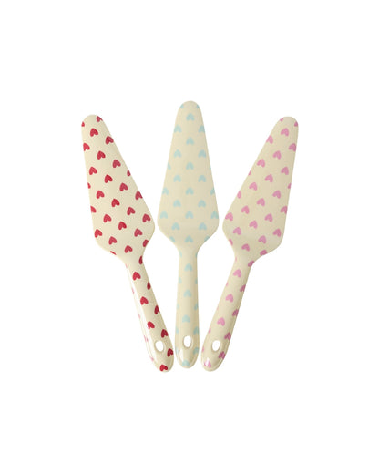 Rice Melamin Tortenheber – Créme – Favourite Heart Print, verschiedene Farben