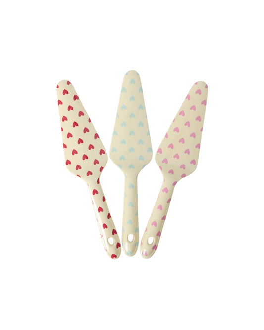 Rice Melamin Tortenheber – Créme – Favourite Heart Print, verschiedene Farben