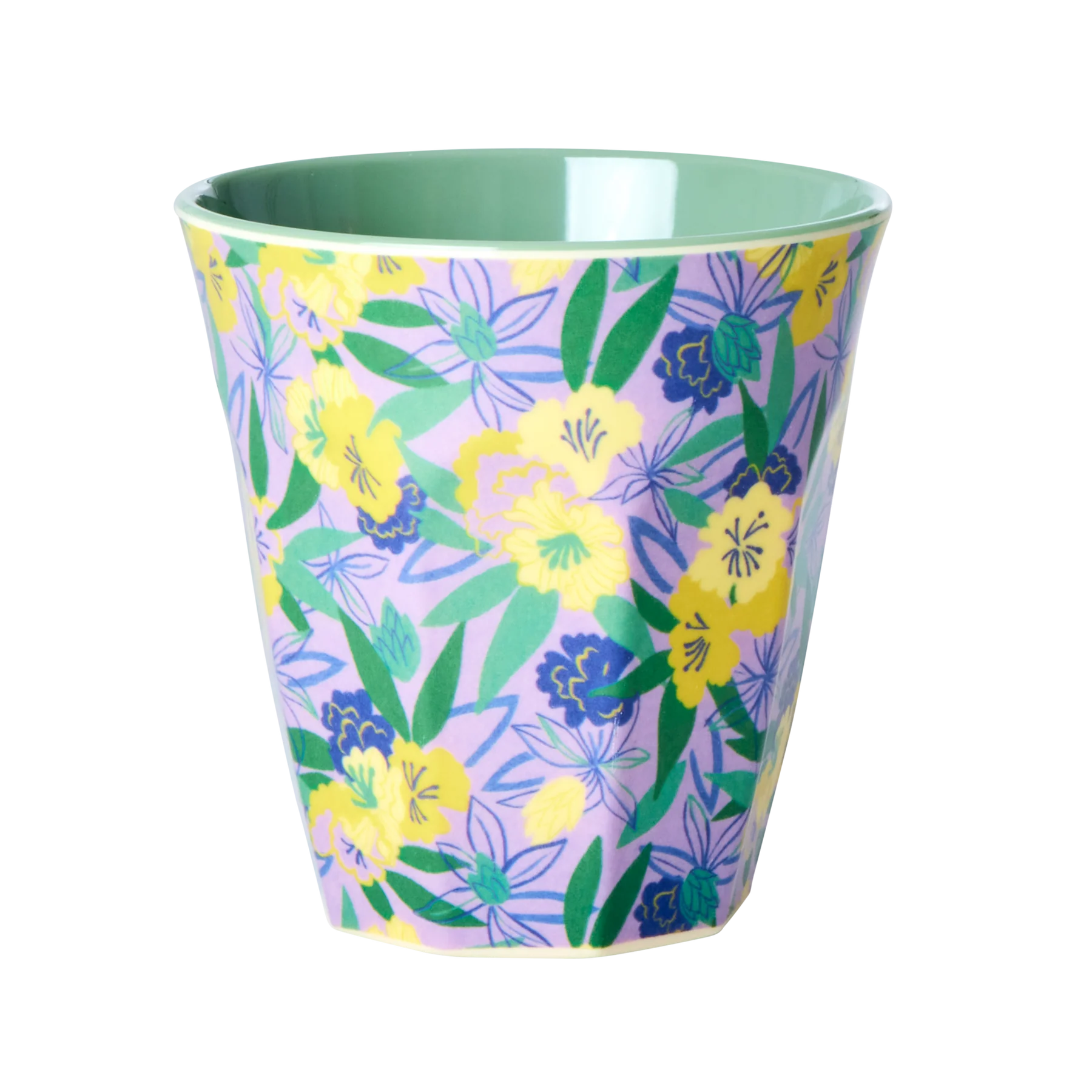 Lila Rice Becher "Blumen", Medium