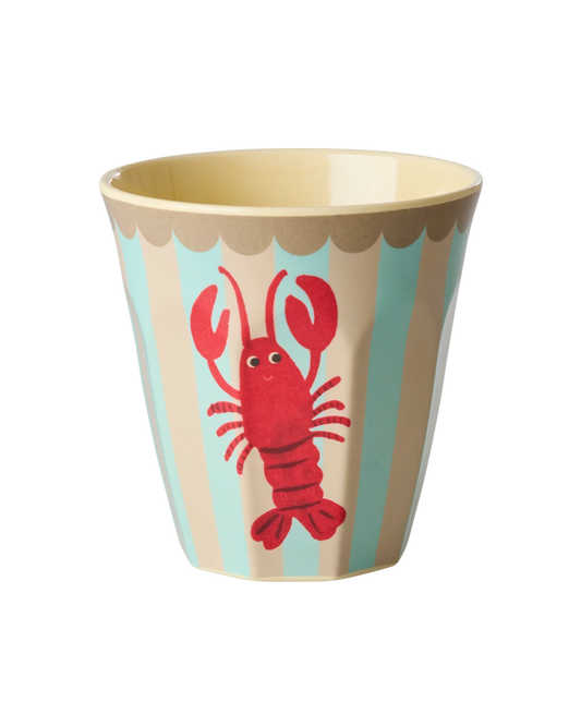 Mittelgroßer Becher mit "Lobster" mit Hummer-Motiv von Rice, 250ml