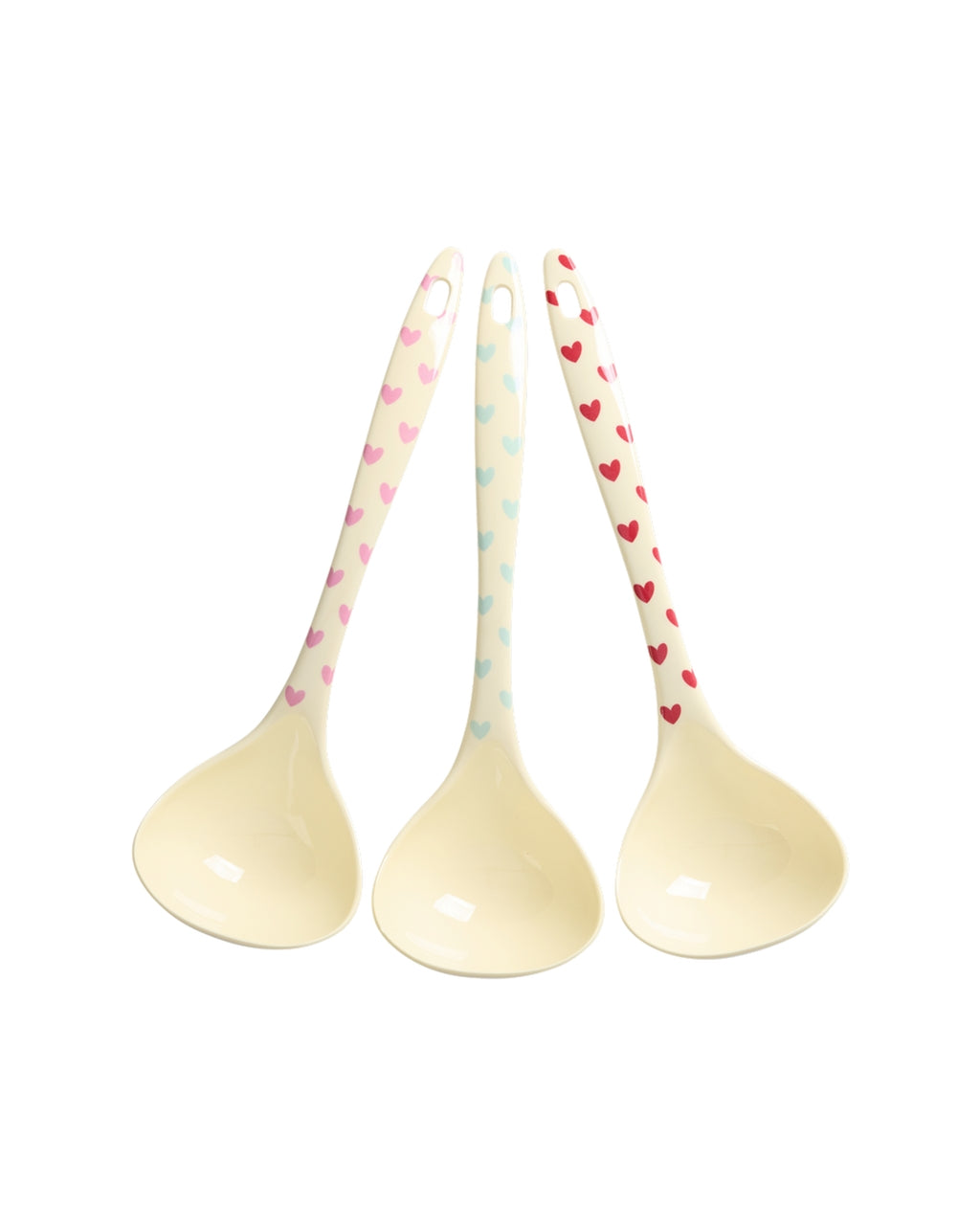 Suppenlöffel Melamin "Favourite Hearts- Print" von Rice by Rice, verschiedene Farben