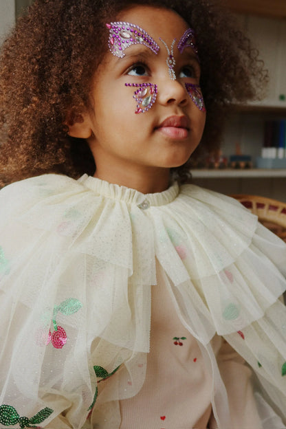 Glitzersteine im Schmetterling-Motiv von Konges Slojd - perfekt für Karneval