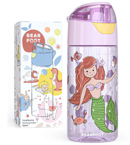 Auslaufsichere Trinkflasche mit Meerjungfrauen-Motiv für Kinder
