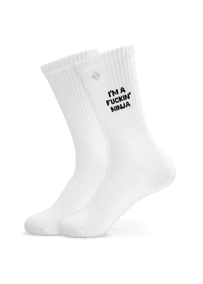 Tennissocken "I´m a Ninja" von J. Clay für Frauen und Männer