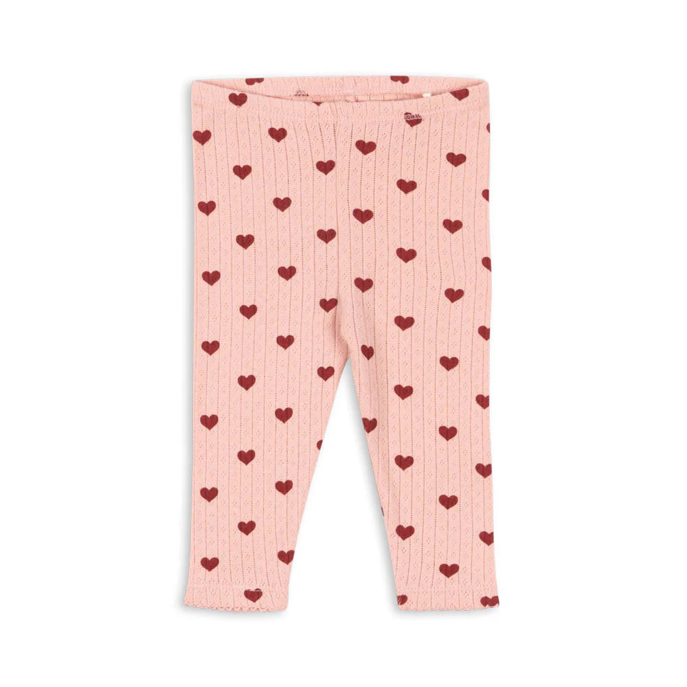 Rosa Hose mit Herz-Motiv "Amour Rouge" von Konges Slojd