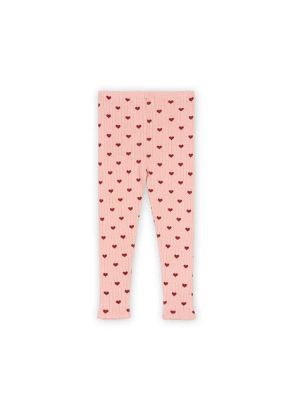 Rosa Hose mit Herz-Motiv "Amour Rouge" von Konges Slojd