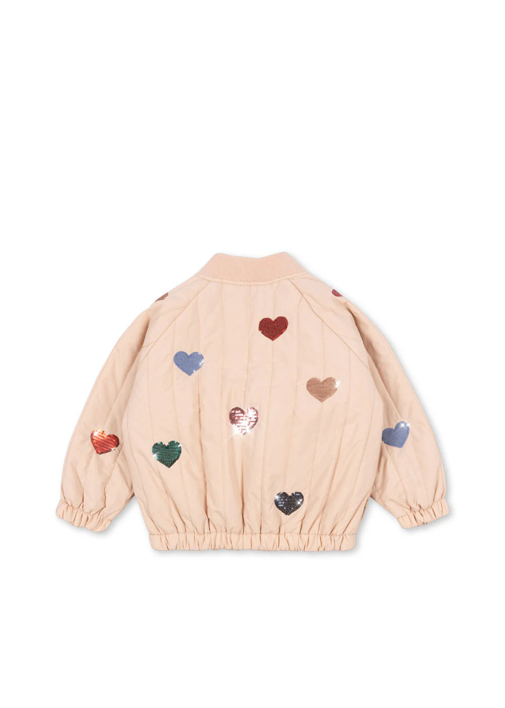 Juno Bomber Jacke mit Pailetten-Herz-Motiv "Cameo Rose", Größe 74-128