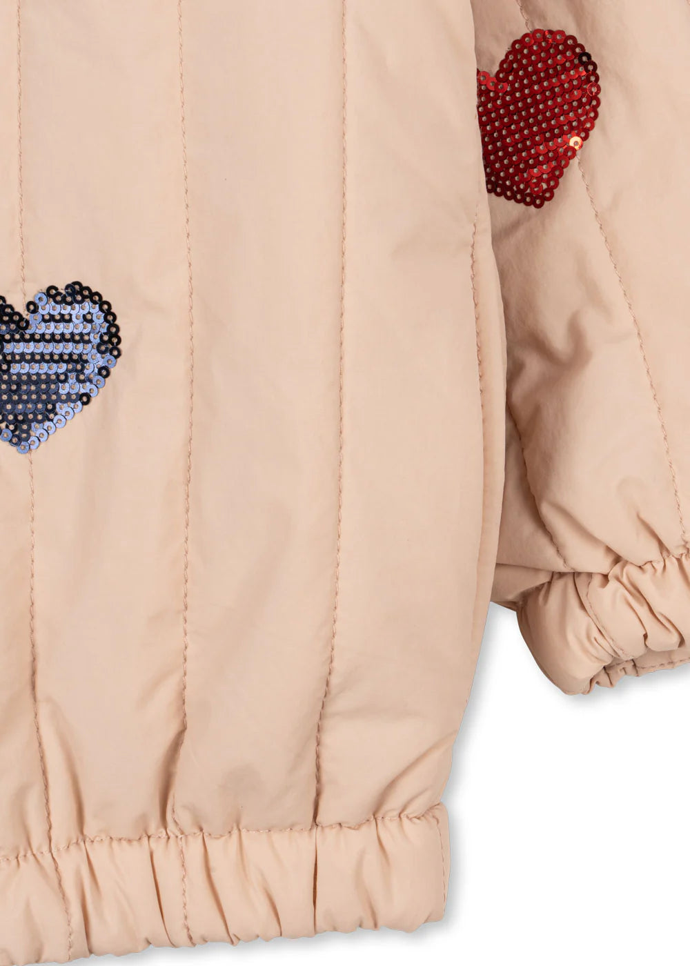 Juno Bomber Jacke mit Pailetten-Herz-Motiv "Cameo Rose", Größe 74-128