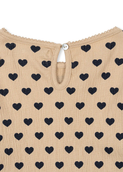 Chleo Kleid "Coeur Eclipse" mit Herz-Motiv von Konges Slojd, Größe 74-128