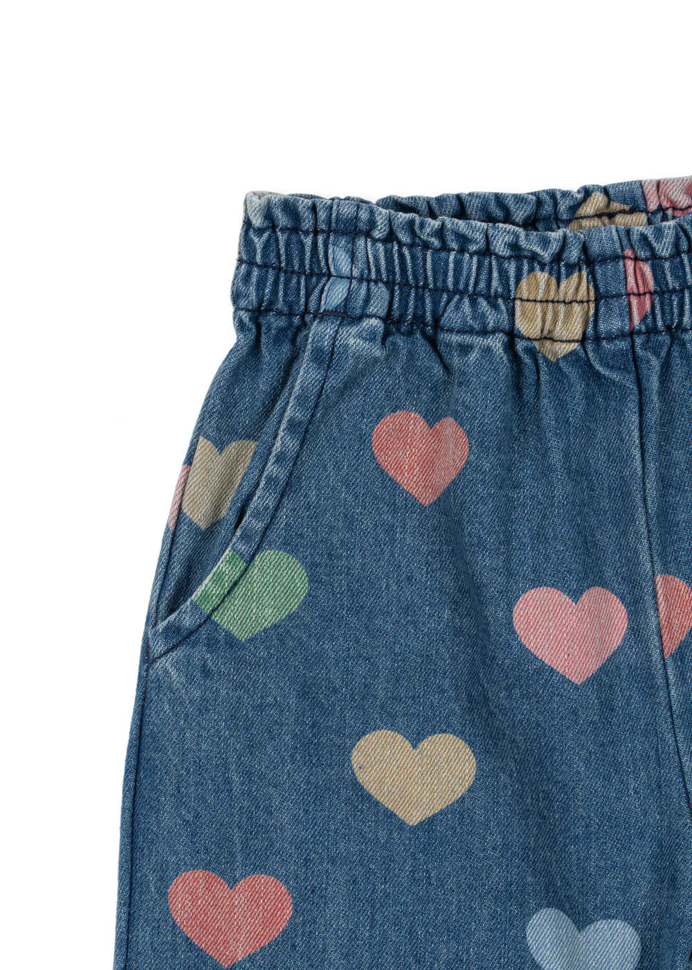 Magot Jeanshose "Bon Coeur Colore" mit buntem Herz-Motiv von Konges Slojd