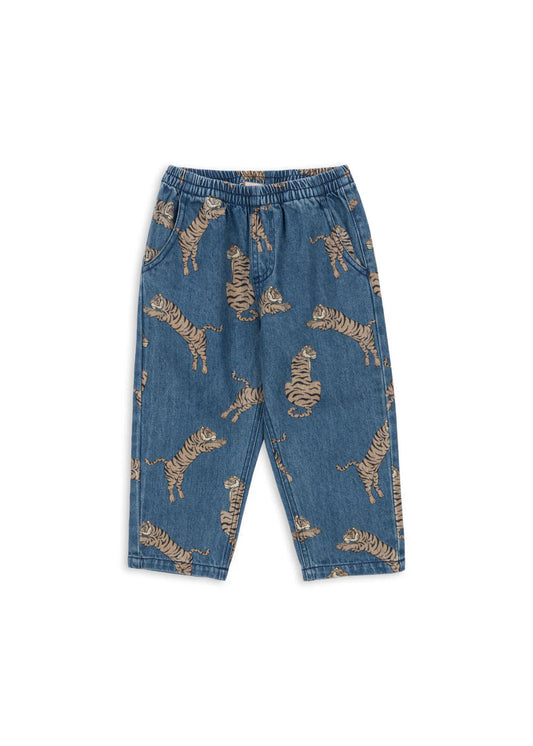 Magot Jeanshose "Tiger" mit Tiger-Motiv von Konges Slojd, Größe 74-128