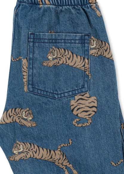 Magot Jeanshose "Tiger" mit Tiger-Motiv von Konges Slojd, Größe 74-128