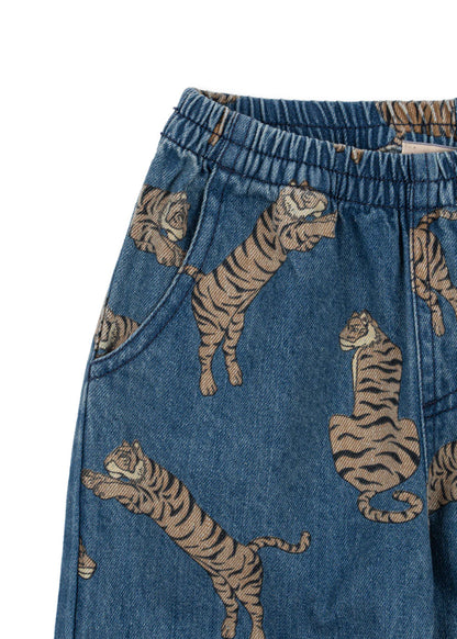 Magot Jeanshose "Tiger" mit Tiger-Motiv von Konges Slojd, Größe 74-128