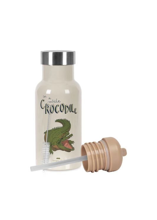 Thermosflasche mit Krokodil-Motiv von Konges Slojd