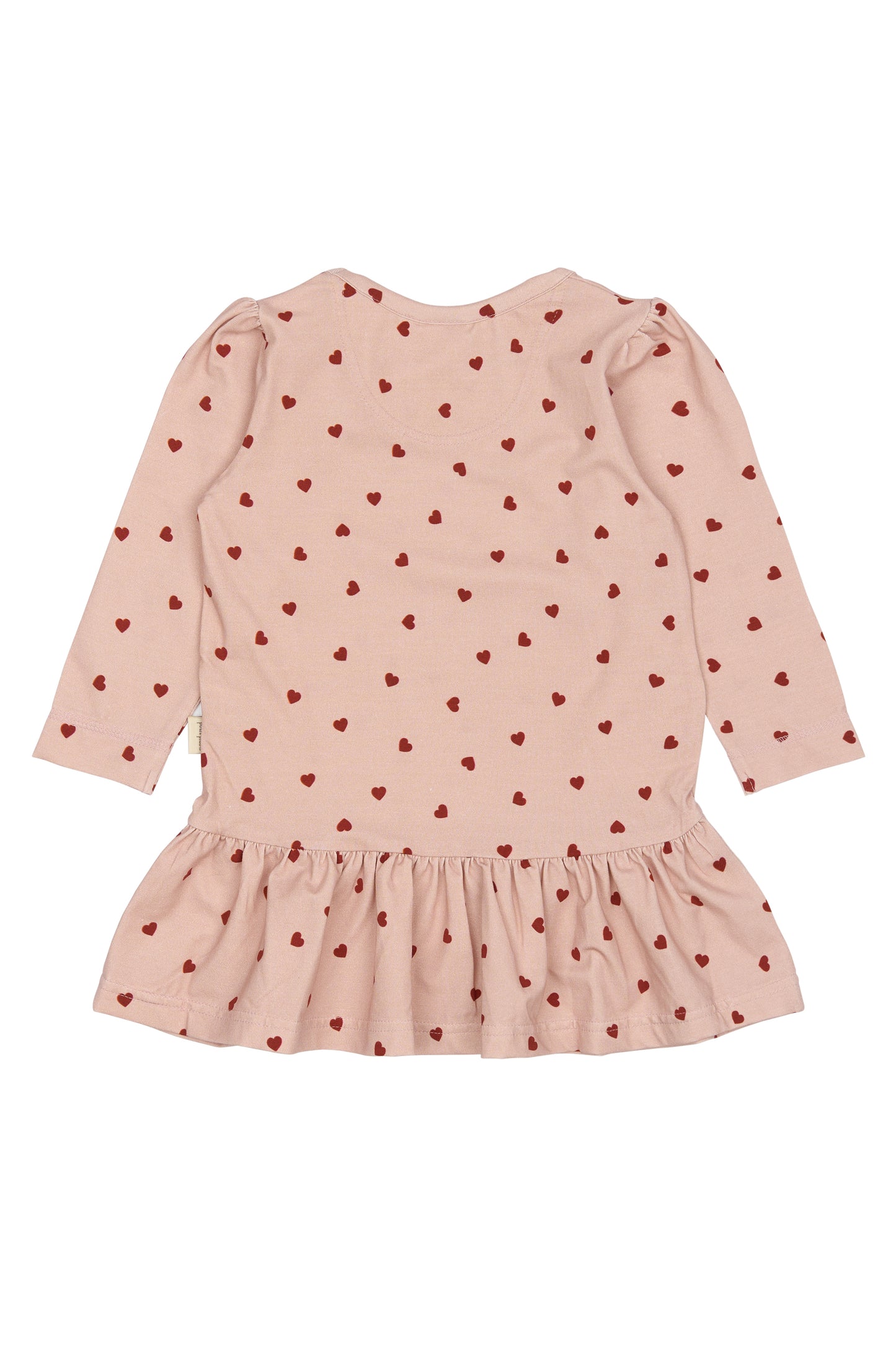 Rosa Kleid mit Herz-Muster von Petit Piao, Größe 74-122