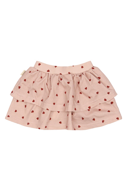 Bequemer Rock mit Herz-Motiv von Petit Piao, Größe 74-122