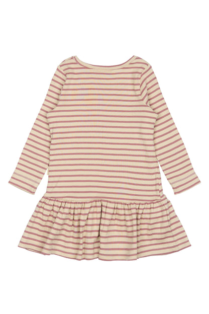 Rosa/weiß gestreiftes Kleid von Petit Piao, Größe 74-122