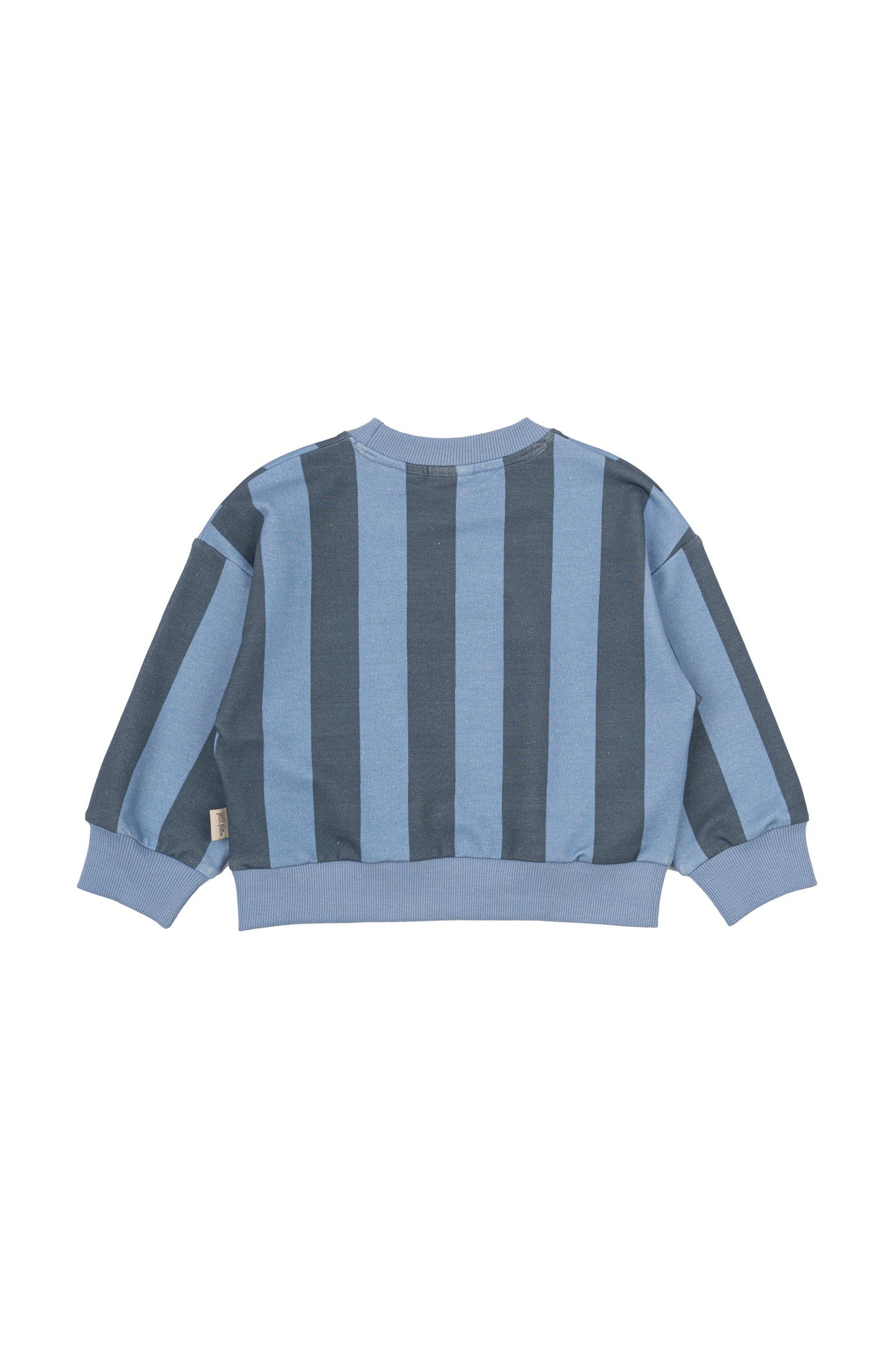 Blauer Pullover mit Streifen von Petit Piao, Größe 68-122