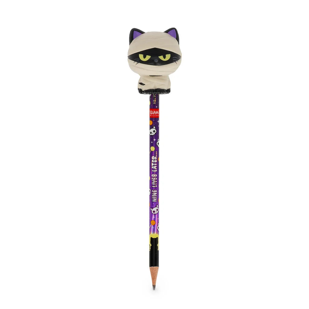 Squeezies Anti-Stress-Bleistift "Mummy Cat" von Legami (Halloween Edition)