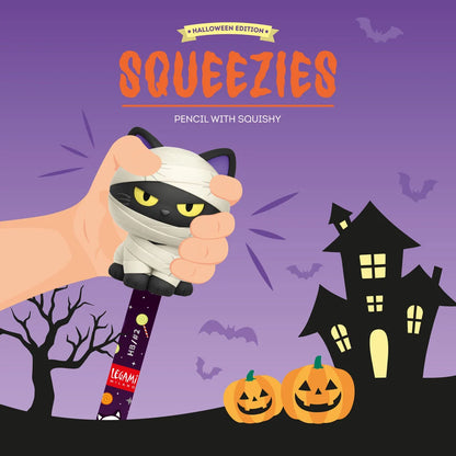 Squeezies Anti-Stress-Bleistift "Mummy Cat" von Legami (Halloween Edition)