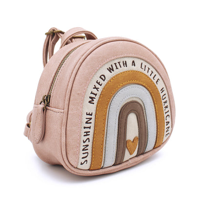 Kleiner Regenbogen Rucksack "Gerti" in rosa für Kinder von Little Who
