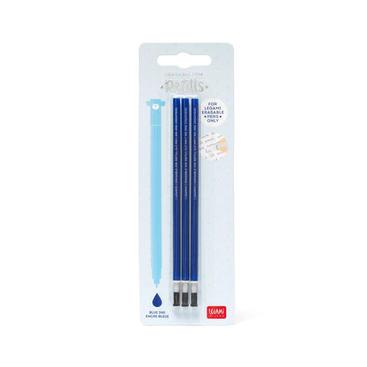 Legami Ersatzminen in Blau für Gelstifte, 3er Set