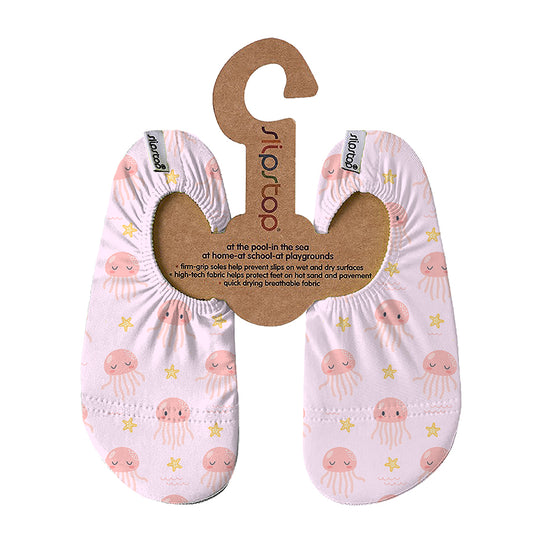 Rosa Slip Stop Schuhe "Belle" mit Quallen-Motiv - perfekt für Wasser, Strand und Co.