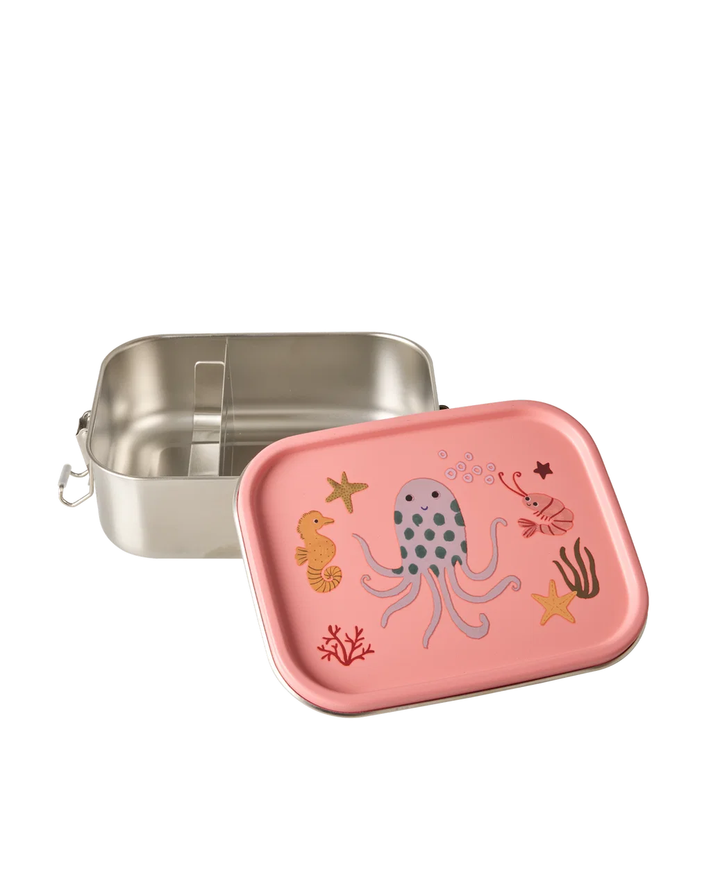 Rosa Edelstahl-Brotdose "Ocean" von Rice