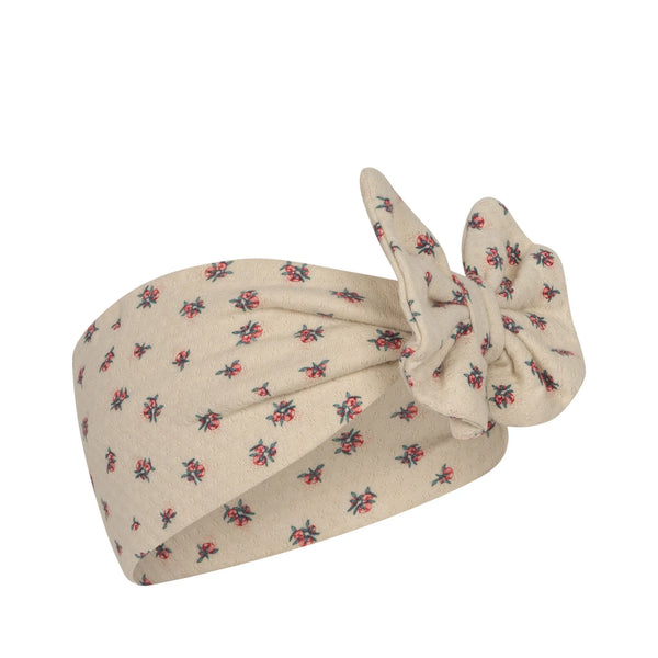 Haarband mit Schleife "sui new bambi bonnet" mit Blumen-Motiv von Konges Slojd