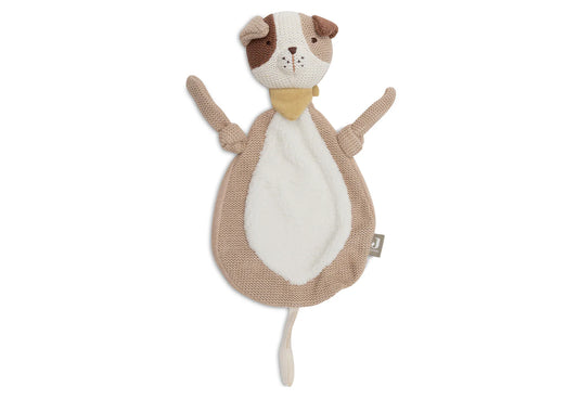 Das Hunde Kuschel- und Schmusetuch "Mick" von Jollein ist eine kuschelige Geschenkidee zur Geburt. 