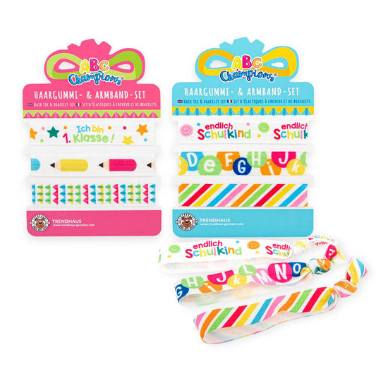 Die Schulkind Armbaender sind eine tolle kleine Geschenkidee für die Einschulung oder als Füllung für die Schultüte.