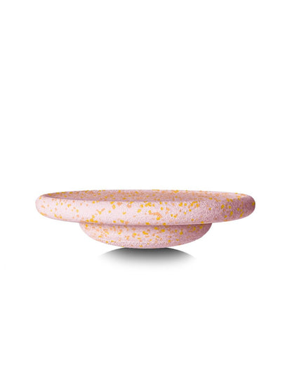 Stapelstein® Balanceboard Spring Special "Petal" - limitierte Edition in zartem Rosa mit gelben Sprenkeln, Bewegungsspielzeug zur Förderung von Gleichgewicht, Koordination und Motorik